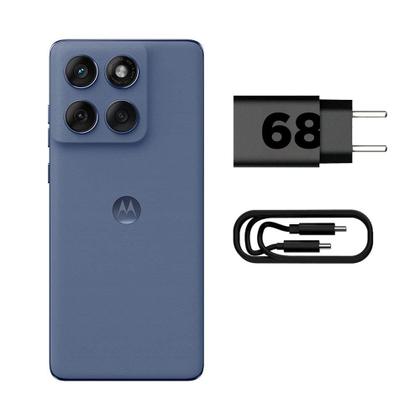 Imagem de Smartphone Motorola Edge 60 Fusion 256Gb Dual Chip 5G Tela 6.7" Câmera Tripla 50MP+50MP+10MP Cinza