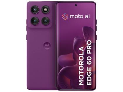 Smartphone Motorola Edge 60 Pro 256GB Violeta 5G 24GB RAM 6,7" Câm. Tripla + Selfie 50MP