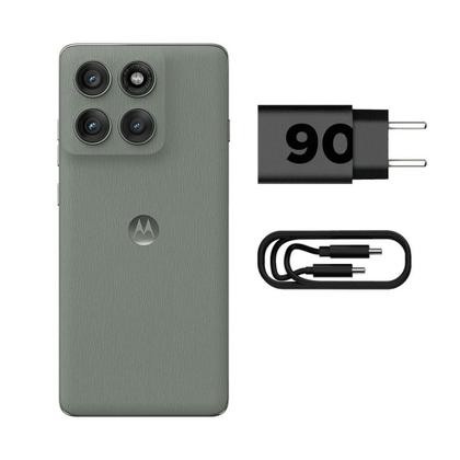 Imagem de Smartphone Motorola Edge 60 Pro 5G - Cinza, 512GB, RAM 24GB (12GB RAM+12GB Ram Boost), Câmera 50MP, Selfie 50MP e Tela de 6,7"
