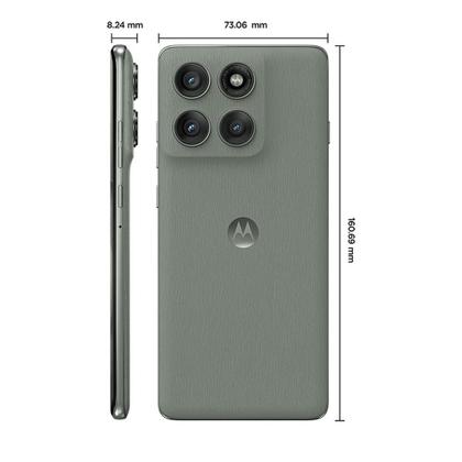 Imagem de Smartphone Motorola Edge 60 Pro 5G - Cinza, 512GB, RAM 24GB (12GB RAM+12GB Ram Boost), Câmera 50MP, Selfie 50MP e Tela de 6,7"