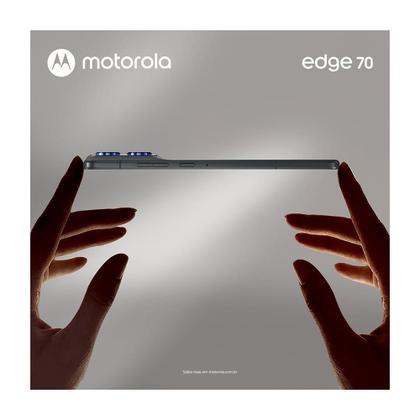 Imagem de Smartphone Motorola Edge 70 5G 256GB, 24GB, 8GB RAM 16GB RAM Boost, Ultrafino, 3 cameras 50MP, Tela 1.5K extreme Amoled 120hz