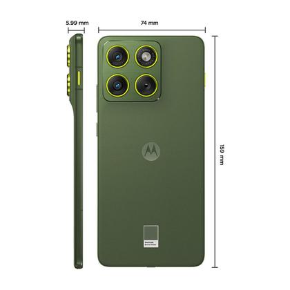 Imagem de Smartphone Motorola Edge 70 5G 256GB - Bronze Green, 24GB (8GB RAM + 16GB RAM Boost), 3 Cameras 50MP, Tela de 6.7"