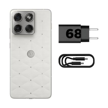 Imagem de Smartphone Motorola Edge 70 5G 512GB - Crystals by Swarovski, 24GB (12GB RAM+12GB Ram Boost), 3 Cameras 50MP, Tela 6.7"