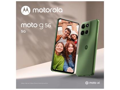 Imagem de Smartphone Motorola G56 256GB Verde 5G 8GB de RAM 6,7" Full HD+ Câm. Dupla + Selfie 32MP