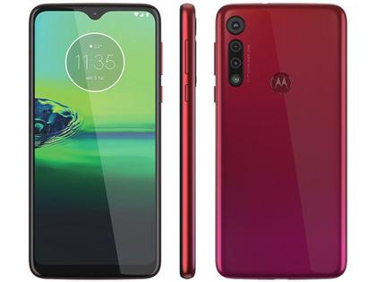 Imagem de Smartphone Motorola G8 Play 32GB Vermelho 4G - 2GB RAM Tela 6,2” Câm. Tripla + Câm. Selfie 8MP