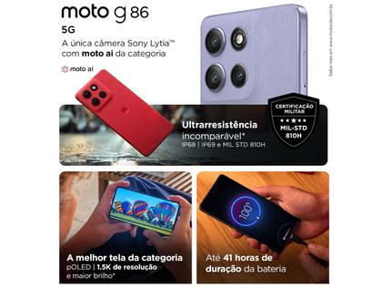 Imagem de Smartphone Motorola G86 256GB Grafite 5G 16GB de RAM 6,7" Câm. Dupla + Selfie 32MP