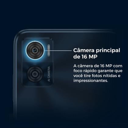 Imagem de Smartphone Motorola Moto E22 128GB 4G Octa Core 4GB RAM Câmera 16MP + Selfie 5MP Tela de 6.5'' - Preto
