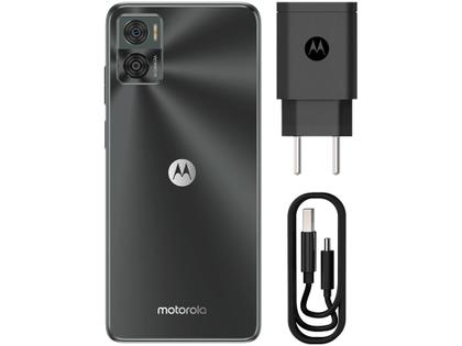 Imagem de Smartphone Motorola Moto E22 128GB Grafite 4G 4GB RAM 6,5" Câm. Dupla + Selfie 5MP Dual Chip