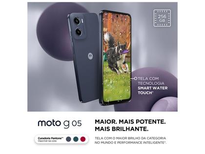Imagem de Smartphone Motorola Moto g05 256GB 4GB RAM Grafite 6,7" Câm. 50MP + Selfie 8MP