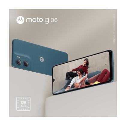 Imagem de Smartphone Motorola Moto g06, 128GB, 4GB RAM e 8GB Ram Boost, Camera 50MP com AI, Bateria de 5200 mAh, Tela 6.9