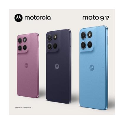 Imagem de Smartphone Motorola Moto G17 4G, 128GB, 4GB RAM, Camera 50MP Sony Lytia 600, tela FHD 60hz, bateria 5200 mAh