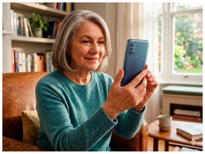 Imagem de Smartphone Motorola Moto G20 64GB 4G Tela 6.5” Câmera Quádupla 48MP 8MP 2MP 2MP Frontal 13MP Azul