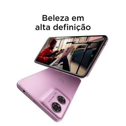 Imagem de Smartphone Motorola Moto G24 4G 128GB 8GB RAM Boost Câmera Traseira Dupla 50MP + 2MP Selfie 8MP Tela 6.6" Rosa