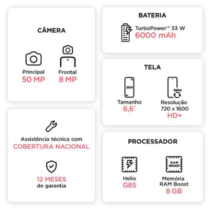 Imagem de Smartphone Motorola Moto g24 Power 128GB, 4GB RAM, 4GB Ram Boost, AI Camera 50MP, Bateria 6000 mAh
