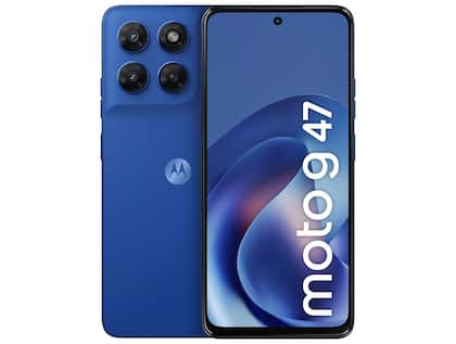 Smartphone Motorola Moto g47 128GB 5G 12GB (4GB RAM + 8GB RAM Boost) Azul Náutico 6,7" Câm. Dupla Selfie 32MP