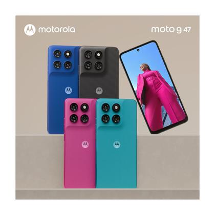 Imagem de Smartphone Motorola Moto G47 5G 128GB, 12GB, 4GB RAM, 8GB RAM Boost, câmera 50 MP Sony LYTIA 600, Tela 6.7 FHD 120hz, NFC, IP64