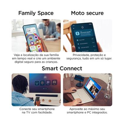Imagem de Smartphone Motorola Moto G55 5G 256GB 16GB RAM Boost Câmera Traseira Dupla 50MP + 8MP Selfie 16MP Tela 6.5" Rosa