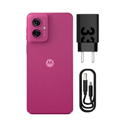 Imagem de Smartphone Motorola Moto G55 5G 256GB 16GB RAM Boost Câmera Traseira Dupla 50MP + 8MP Selfie 16MP Tela 6.5" Rosa