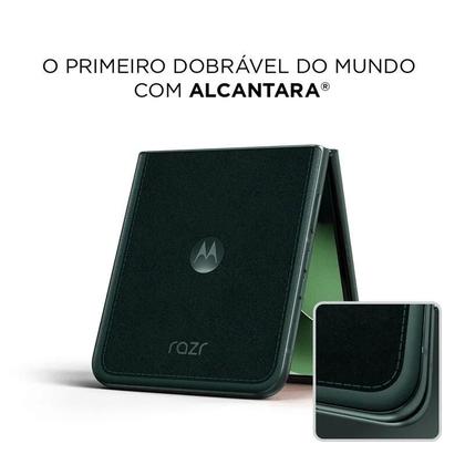 Imagem de Smartphone Motorola Razr 60 Ultra - 1tb 32gb (16gb Ram+16gb Ram Boost) Snapdragon 8 Elite Tela Dobrável 7 E Externa 4 Moto Ai 50mp Camera - Verde
