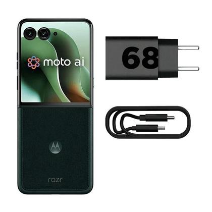 Imagem de Smartphone Motorola Razr 60 Ultra - 1tb 32gb (16gb Ram+16gb Ram Boost) Snapdragon 8 Elite Tela Dobrável 7 E Externa 4 Moto Ai 50mp Camera - Verde