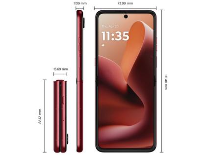 Imagem de Smartphone Motorola Razr 60 Ultra 1TB Vermelho 5G 32GB RAM 7" Câm. Dupla + Selfie 50MP