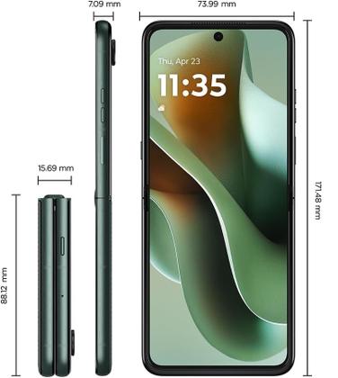 Imagem de Smartphone Motorola Razr 60 Ultra 5G 6.9 16GB 1TB Verde, Nano SIM eSIM