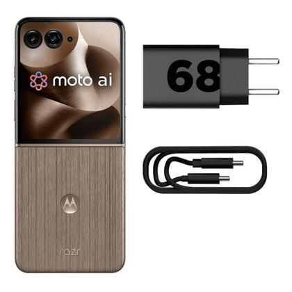 Imagem de Smartphone Motorola Razr 60 Ultra 5G - Madeira, 1TB, 32GB (16GB RAM+16GB Ram Boost), Câmera 50 MP e Tela de 7"