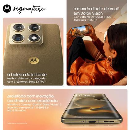 Smartphone Motorola Signature 5G Verde Oliva 512GB