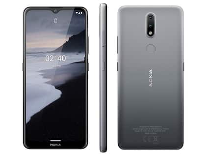Smartphone Nokia 2.4 64GB Cinza 4G Octa-Core 3GB RAM Tela 6,5” Câm. Dupla + Selfie 5M