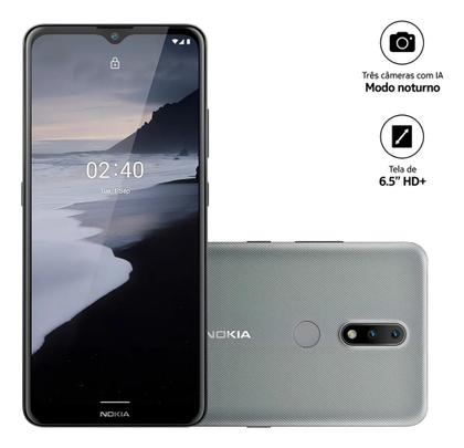 Imagem de Smartphone Nokia 2.4 Cinza 64gb 3gb Ram 6,5" Câmera Dupla