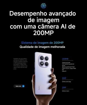 Imagem de Smartphone Note 14 PRO NFC Câmera tripla 200MP 32mp frontal 256GB tela AMOLED 120Hz FHD plus
