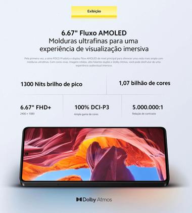 Imagem de Smartphone Note14 Lançamento 256GB  128GB Câmera 108MP  20MP até 12GB Ramboost AMOLED 120Hz FHD plus celular Design Premium