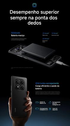 Imagem de Smartphone Note14 PRO NFC Câmera tripla 200MP  32mp frontal 256GB tela AMOLED 120Hz FHD plus, Design e Performance celular Premium
