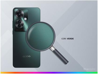 Imagem de Smartphone OPPO Reno11 F 256GB Verde 5G 8GB RAM 6,7" Câm. Tripla + Selfie 32MP Dual Chip