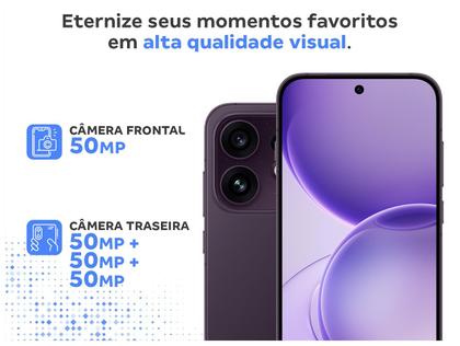 Imagem de Smartphone OPPO Reno16 512GB 5G 8GB RAM Violeta Crepúsculo 6,32" Câm. Tripla + Selfie 50MP