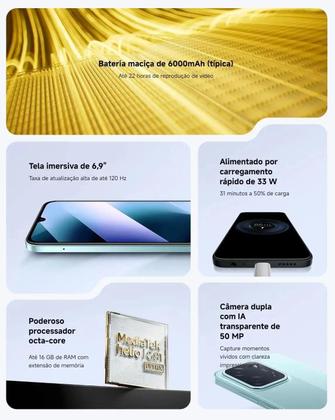 Imagem de Smartphone Poco C85 256GB 8GB RAM Dual SIM Preto