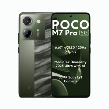 Imagem de SMARTPHONE Poco M7 Pro 5G NFC Dual SIM de 512GB 12GB RAM de 6.67 502MP 20MP Green - Verde Global