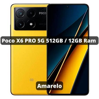 Imagem de Smartphone Poco X6 Pro 512GB ROM 12GB RAM - Amarelo - Xiaomi