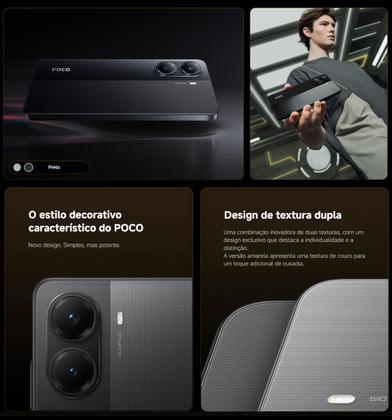 Imagem de Smartphone POCO X7 PRO 5G 512GB  256GB Lançamento 2025 NFC tela Amoled 120 Hz Câmera tripla 4K 50MP OIS Design Premium Top de linha proteção IP68