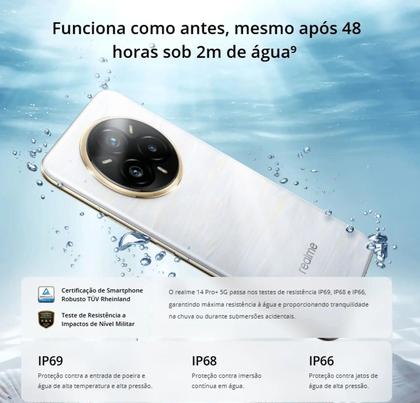 Smartphone Realme 14 pro plus NFC Pearl White 8ram 256gb, 5g a