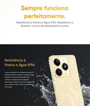 Imagem de Smartphone Realme C61 NFC 256GB  128GB 12GB Ramboost 50MP Câmera Dupla Tela 6.74, NFC Lançamento celular resistente Design Fino e elegante