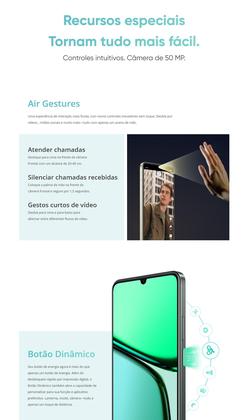 Imagem de Smartphone Realme C61 NFC 256GB  128GB 12GB Ramboost 50MP Câmera Dupla Tela 6.74, NFC Lançamento celular resistente Design Fino e elegante