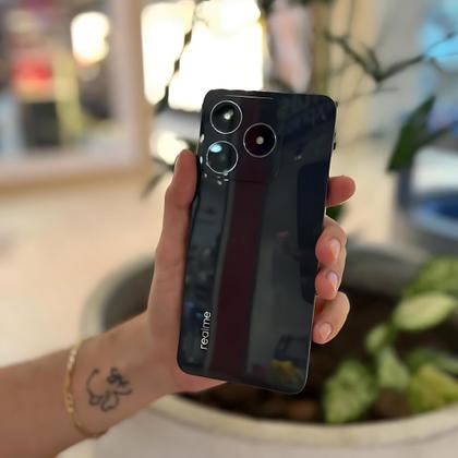 Imagem de Smartphone Realme C61 NFC 256GB  128GB 12GB Ramboost 50MP Câmera Dupla Tela 6.74, NFC Lançamento celular resistente Design Fino e elegante
