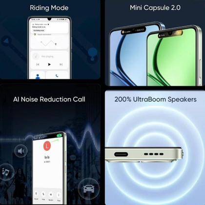 Imagem de Smartphone realme c63 rmx3939 nfc dual sim de 128gb / 6gb ram de 6.74 50mp / 8mp leather blue