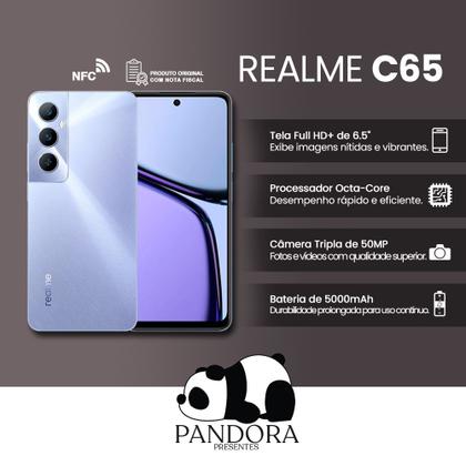 Smartphone Realme C65 128/256 GB 6/8 GB RAM Tela 6.5
