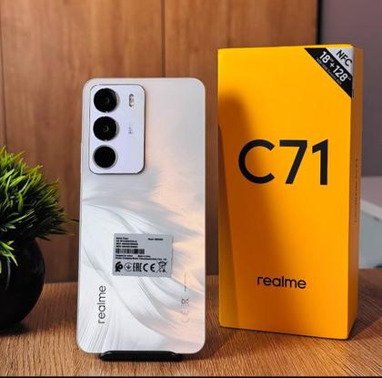 Imagem de Smartphone Realme C71 NFC Lançamento 2025 256GB 128GB 16GB Raamboost 50MP câmera IA integrada Desempenho 120Hz Resistencia militar e super bateria