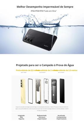 Imagem de Smartphone Realme C75 256GB 16GB RAM BOOST NFC IP69 Prova dágua 6000mAh Câmera dupla 50MP Celular Resistente e Poderoso com Design Premium