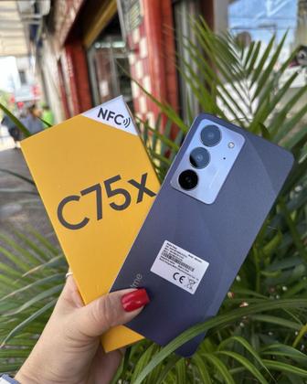 Imagem de Smartphone Realme C75X 256GB 128GB 16GB RAM BOOST IP69 Prova dágua 5600mAh Câmera dupla 50MP Celular Resistente e Poderoso com Design Premium
