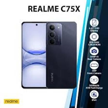 Imagem de Smartphone Realme C75x 8gb RAM 256gb Dual Sim NFC Tela 6.67" Prova d'água resistente a queda - Azul