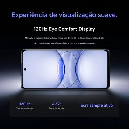 Imagem de Smartphone Realme C75x 8gb RAM 256gb Dual Sim NFC Tela 6.67 Prova dágua resistente a queda Azul